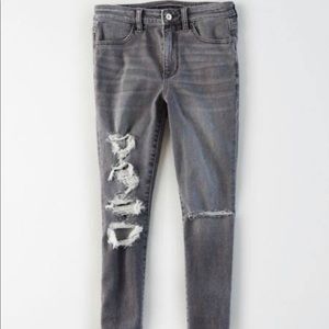 American eagle grey denim jeans